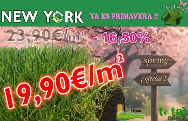 CESPED ARTIFICIAL NEW YORK 45mm