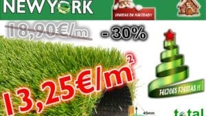 FELIZ NAVIDAD 🎄☃️🎅!!! Césped artificial 45mm - New York -SOLO  rollos de  2x5m - Transporte incluido