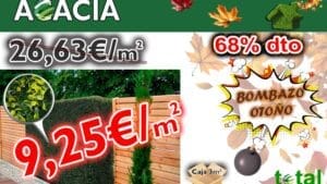 OFERTA BOMBAZO OTOÑO 🪶🍂 !!! JARDIN VERTICAL ACACIA 3m2/caja