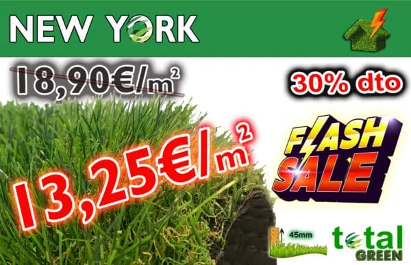 OFERTA FLASH SALE CESPED NEW YORK 45mm