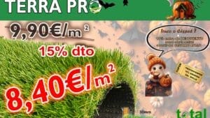 ¿TRUCO O CESPED ? 👻🎃🦇 !!!  Césped artificial 30mm – Terra PRO – Transporte incluido