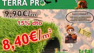 ¿TRUCO O CESPED ? 👻🎃🦇 !!!  Césped artificial 30mm – Terra PRO – Transporte incluido