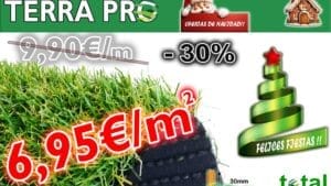 FELIZ NAVIDAD 🎄☃️🎅!!! Césped artificial 30mm – Terra PRO – Transporte incluido