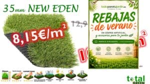 Césped Artificial 35mm New Eden | Todoparatujardin.es