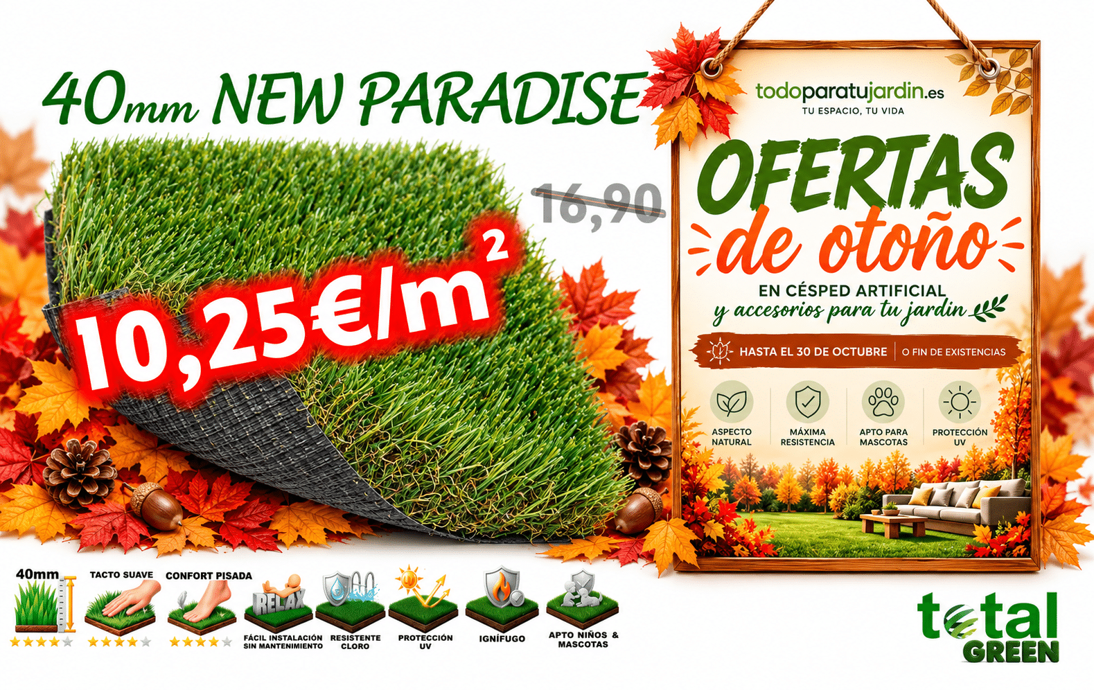 Césped Artificial 40mm New Paradise | Todoparatujardin.es 14 Imagen de Codex 24 sept 2026 14 47 22