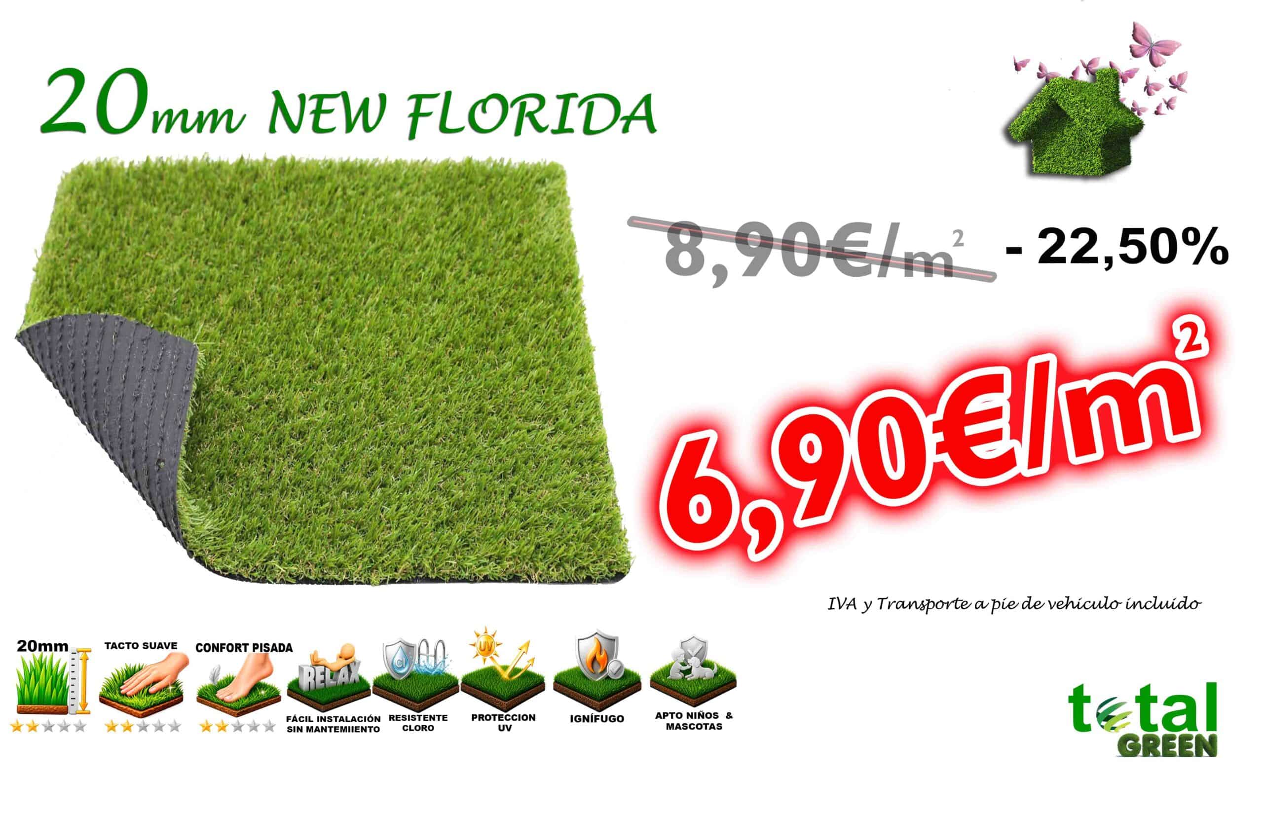 Césped Artificial 20mm Bajo Mantenimiento – Jardín y Terraza – Transporte Incluido 4 CESEPD ARTIFICIAL 20MM