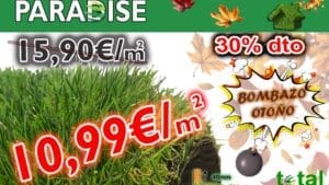 OFERTA BOMBAZO OTOÑO🪶🍂!!!  Césped Artificial 40mm - PARADISE-Transporte Incluido