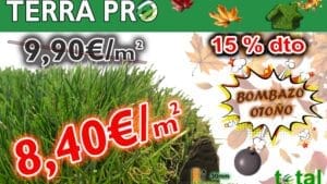 OFERTA BOMBAZO OTOÑO🪶🍂 !!!  Césped artificial 30mm – Terra PRO – Transporte incluido
