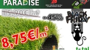 BLACK FRIDAY ! OFERTA CESPED 40MM PARADISE !!