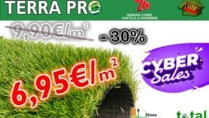 CYBER WEEK💜✔️ !!!  Césped artificial 30mm – Terra PRO – Transporte incluido