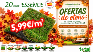 Césped Artificial Nacional 20mm Bajo Mantenimiento – Jardín y Terraza – Transporte Incluido