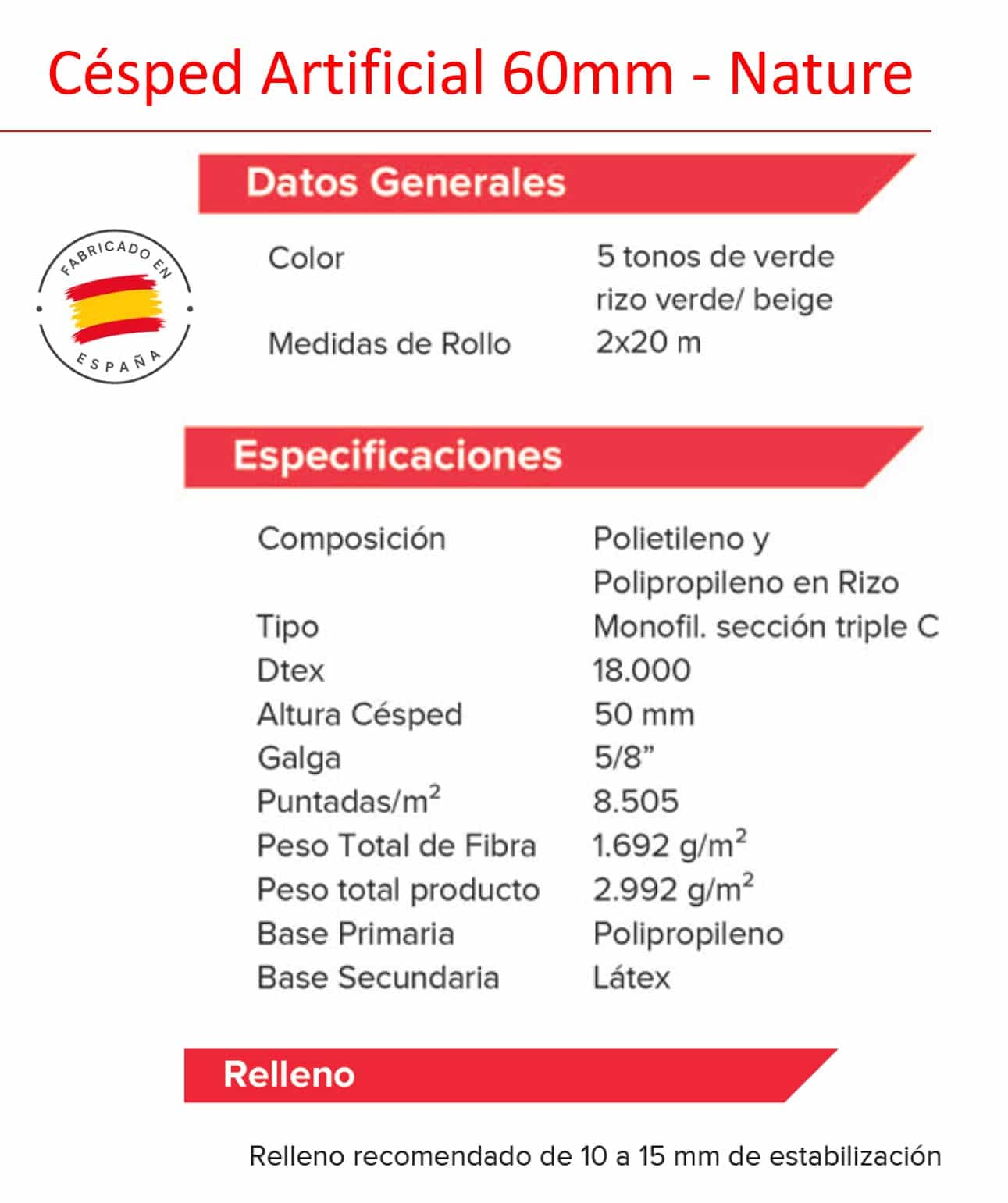 Césped Artificial Nacional 60mm - El lujo de un jardín perfecto – Transporte Incluido 8 Césped Artificial Nacional 60mm - El lujo de un jardín perfecto – Transporte Incluido - Imagen 8