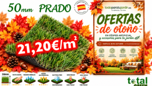 Césped Artificial Nacional 50mm Comodidad Económica – Transporte Incluido