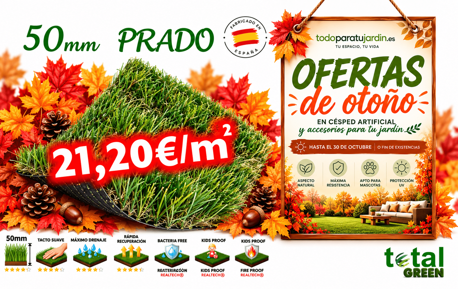 Césped Artificial Nacional 50mm Comodidad Económica – Transporte Incluido 8 Imagen de Codex 24 sept 2026 15 00 05