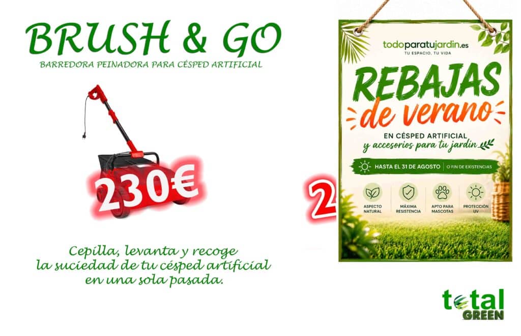 Maquina Para Limpiar Cesped Artificial Brush&Go | Todoparatujardin.es