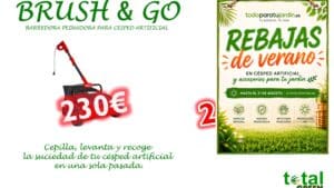 Maquina Para Limpiar Cesped Artificial Brush&Go | Todoparatujardin.es
